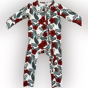 0-3M Bamboo Baby Pajama Summer Tropical Print Zip Footie NWT Multi Size